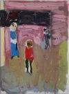 Šeima (Juoda vėliava). 2014. Drobė, aliejus. 30x40