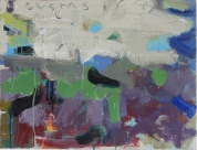 Peizažas su kaliošu. 2016. Drobė, akrilas. 60x80