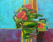 Red tulips 80x100cm, oil on canvas, 2015
