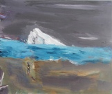Aisbergas arba tvanas (II). 2017. Drobė, akrilas. 40x50