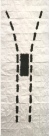 Uztrauktukas. pop. tusas, 250 x 60 cm.