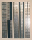 Vertikali pilkuma 1 - 5,

medis, cetai, mišri technika, 120 x 90 cm.