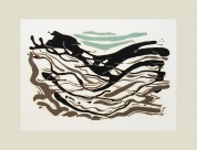 Kęstutis Petras Ramonas, Kopos, 1980, šilkkografija, 43x61 cm.