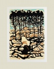 Kęstutis Petras Ramonas, Pajūrio pušys, 1980, šilkografija, 61x43 cm.