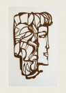 Kęstutis Petras Ramonas, Milda, 1977, šilkografija, 61x43 cm.