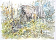 Irena Meištaitė

„Daržinėlė už krūmų“ 2014, akvarelė 76x57 cm.