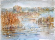 Irena Meištaitė

„Saulėlydžioatspindžiai“ 2016 akvarelė 76x57 cm.