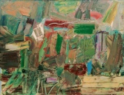 Rūtilis  Algirdas Slavėnas. „Peizažas“. 2003 m.

Kartonas, aliejus,  55 x 65 cm

