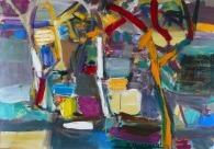 Rūtilis  Algirdas Slavėnas. “Improvizacija Nr. 2 (7)”. 2012 m.

Drobė, aliejus, 70 X 100 cm.


