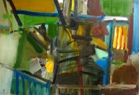 Rūtilis  Algirdas Slavėnas. “Improvizacija VII 901 ( koriai) “. 2012 m.

Drobė, aliejus, 70 X 100 cm

