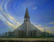 Rūta Kučinskaitė
Mazeikiu sv Pransiskaus Asyziecio baznycia. Vakaras. drobe, al., 2009m.