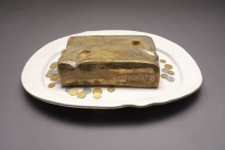 Juozas Adomonis
Gobšuolio apetitas, 2009, baltas emalis, sidabro redukcija, 37x48