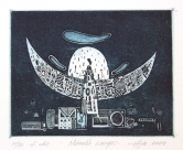 Valentinas Ajauskas
‘‘Mėnulio žmogus‘‘, 2004, ofortas, akvatinta, 10x12,5