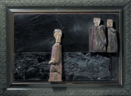Valentinas Antanavičius
Sokrato teismas, 1975, asambliažas, 50x72 Valentinas Antanavičius
Sokrato teismas, 1975, asambliažas, 50x72