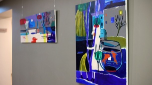 Vandos Padimanskaitės tapybos paroda „Pasivaikščiojimas su šešėliais“
